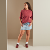 NEW Toyota GR Aichi Oversized T-Shirt Burgundy