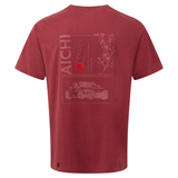 NEW Toyota GR Aichi Oversized T-Shirt Burgundy