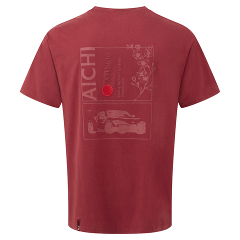 NEW Toyota GR Aichi Oversized T-Shirt Burgundy – TOYOTA GAZOO