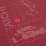 NEW Toyota GR Aichi Oversized T-Shirt Burgundy
