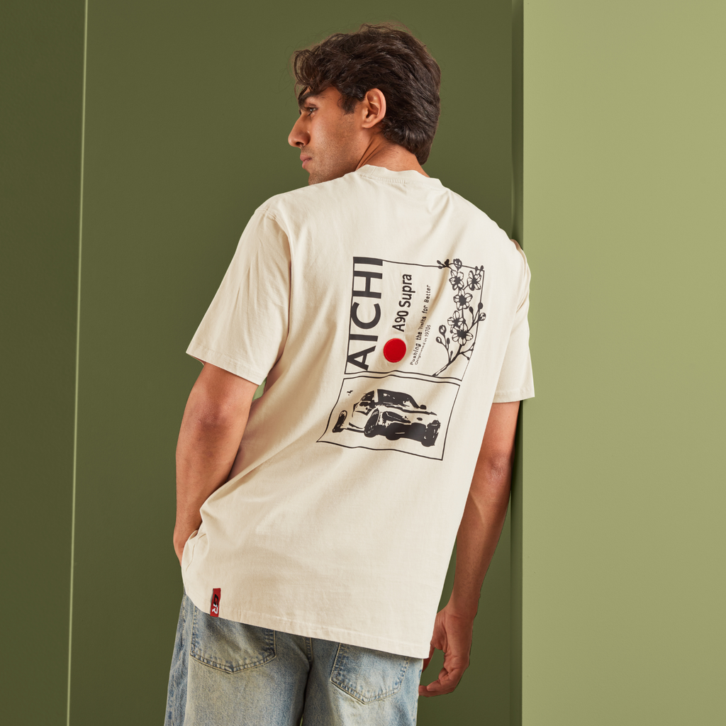 NEW Toyota GR Aichi Oversized T-Shirt Stone