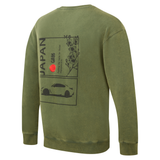 NEW Toyota GR Japan Oversized Sweatshirt Pine