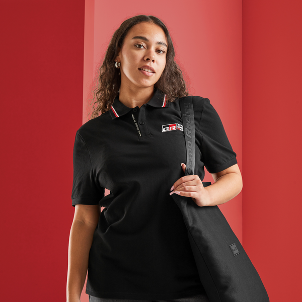 NEW Toyota GR Womens Black Polo Shirt