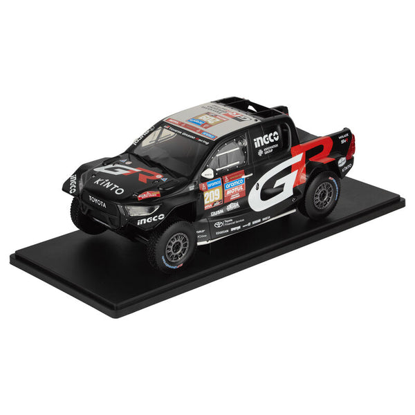 NEW TOYOTA GR DKR Hilux EVO T1U 2024 Dakar Rally 1-18 Model Car - No.209