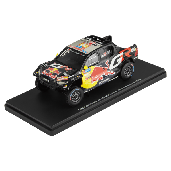NEW TOYOTA GR DKR Hilux EVO T1U 2024 Dakar Rally 1-43 Model Car - No.206