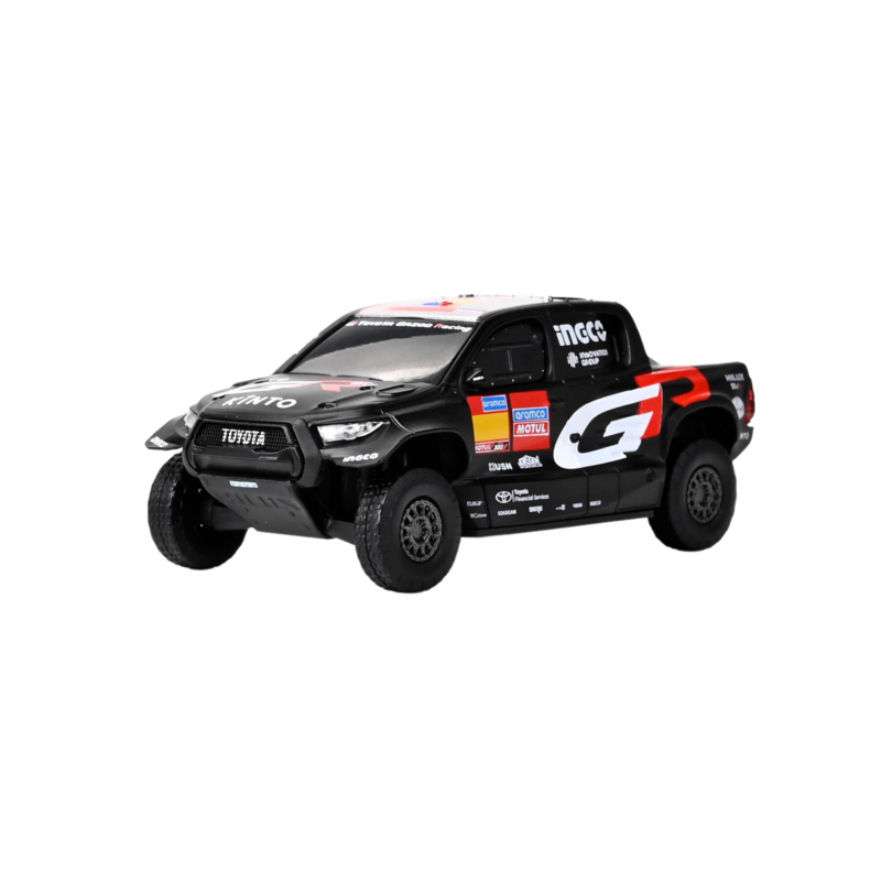 TOYOTA GR 1:64 Motorsport Pullback Car TOYOTA GR DKR HILUX EVO T1U