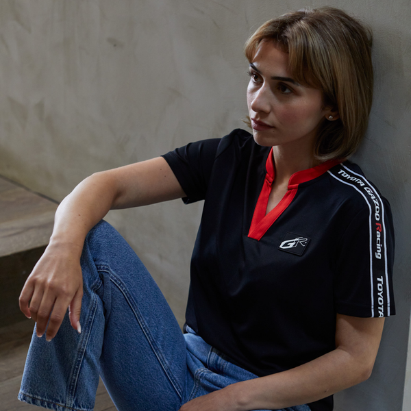 Toyota GR Ladies Black Technical Polo