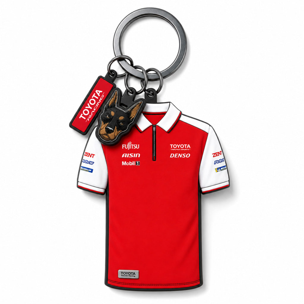 Pre-Order: NEW Toyota Racing WEC #7 Doberman Charm Keyring