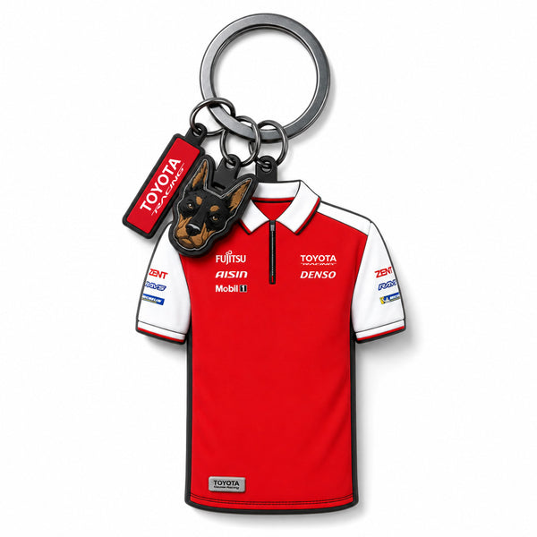 Pre-Order: NEW Toyota Racing WEC #8 Doberman Charm Keyring