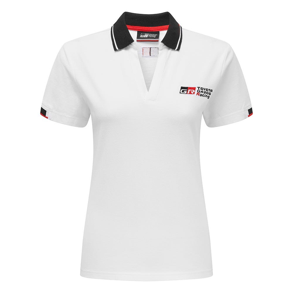 Toyota GR Ladies White Polo Shirt